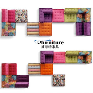Sofá Seccional de Tela Rochburg Mahjong Moderno y Lujoso, Muebles Creativos Contemporáneos para Sala de Estar, Combinación de Cama, Estilo Celebridad - Product Image 5