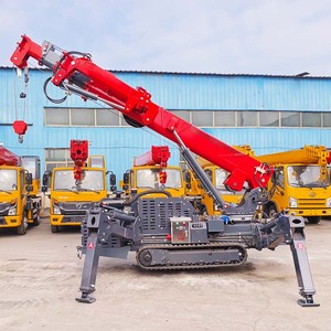 رافعة عنكبوتية متعددة الأغراض 3T 4T 5T، رافعة مجنزرة صغيرة بذراع تلسكوبي للأعمال الإنشائية - Product Image 4