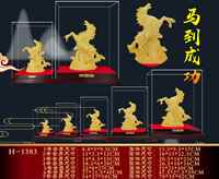 Feng Shui Pi Xiu Statue 24K Or Résine Artisanat Richesse Chance Maison Bureau Décor En Gros Premium Collection Cadeau