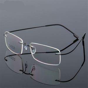 Gafas Ópticas Personalizadas al por Mayor para Hombres y Mujeres, Monturas Flexibles sin Marco, de Titanio con Memoria - Product Image 1