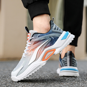 Zapatos Deportivos Casuales para Hombre con Amortiguación de Aire, Color Degradado, Antideslizantes, para Correr al Aire Libre, Hacer Ejercicio, con Cordones, Cómodos para Caminar - Product Image 4