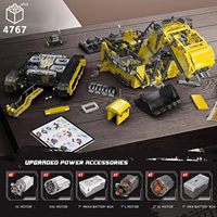 Yeni Neavy ABS Plastik Kamyonlar Mobil Uygulama 2.4G Kontrollü DIY Montaj 4767 Parça Tuğla 1:20 Ölçekli Yapı Taşları Setleri 14 Yaş ve Üzeri İçin