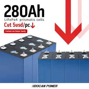 Rept 280ah Lifepo4 Cells 12V Lifepo4 Batería de coche Grado A Lifepo4 Prismatische Zelle Batería de litio 3,2 V 280ah Rept 280ah