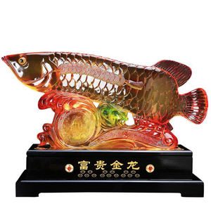 Tượng cá rồng vàng phong thủy cỡ lớn, tượng cá may mắn - Product Image 1
