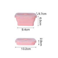 Boîtes à lunch en silicone pour la cuisine écologique Conteneur de stockage des aliments scolaires pour enfants Boîtes à lunch Bento
