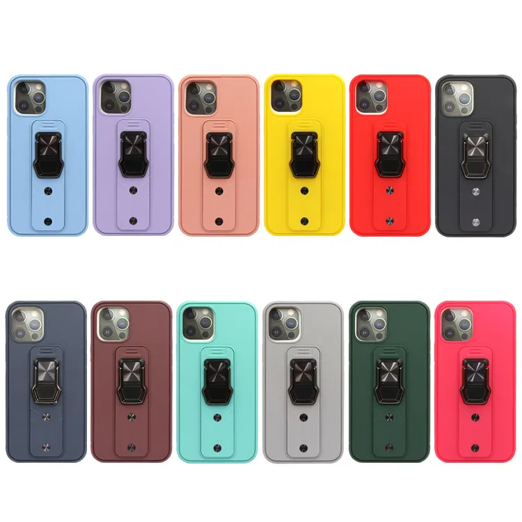 Phone cases Shockproof belt ring bracket protective cover 2 in 1 T PU computer For Samsung Galaxy A52S 5G A12 nacho