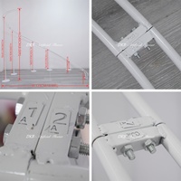 Arche de fond en métal en forme de S pour décorations de mariage, support de toile de fond pour décoration de chemin de table de fleurs artificielles - Vente chaude directe usine