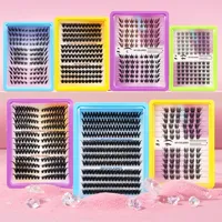 Fabriqué à la main Fluffy Faux Vison Cluster Segment Lash Private Label CustomLogo Individual Extensions Wholesale DIY Cluster Lashes