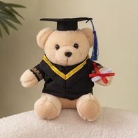 Songshan jouets personnalisé imprimé logo de l'école mignon docteur doux ours animal en peluche Graduation ours en peluche jouets en peluche cadeaux pour étudiant