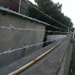 Clôture en fil de <span class=keywords><strong>fer</strong></span> barbelé galvanisé certifiée CE, longueur 200m/500m, protection des voies ferrées et des autoroutes, livraison la plus rapide - Product Image 4