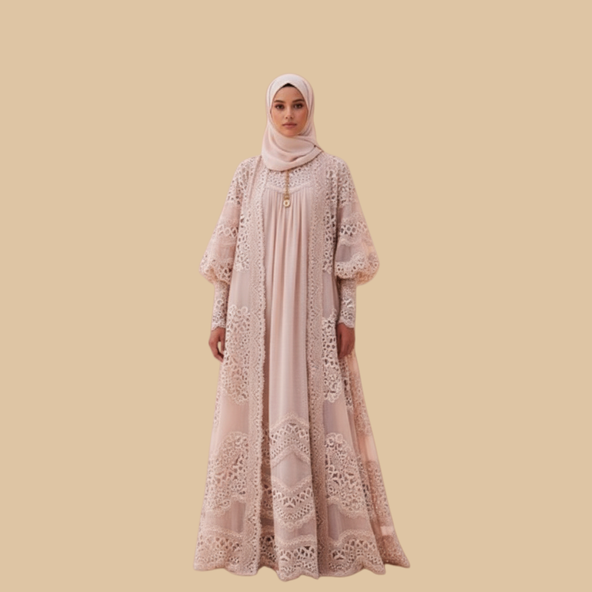 Shop Muslimah Lace Dress - Elegant & Modest Fashion