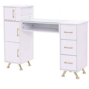 Table de manucure rose Wss 2025, très vendue, table de manucure portable personnalisée, table de beauté pour salon de manucure, S - Product Image 2