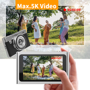 กล้องดิจิตอลหน้าจอสัมผัสสไตล์เรโทร พร้อม Wifi วิดีโอ 5K ฟิลเตอร์หลากหลาย ภาพถ่าย 80MP ไฟแฟลช LED สำหรับการถ่ายภาพท่องเที่ยว Retro Touch Sc - Product Image 5