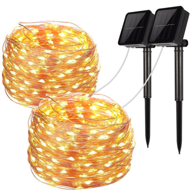 Solar String Fairy Lights Waterproof Garland Solar Power Lamp Solar Garden Lights Outdoor for Garden Christmas Decoration