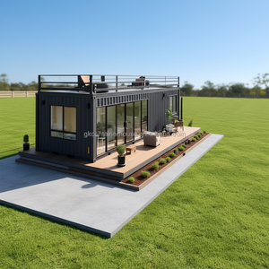 Casa Contenedor Combinada para Vivienda y Taller, Villa Móvil de Lujo de 20 pies/40 pies con Instalaciones Interiores Completas - Product Image 1