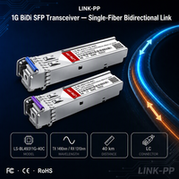 1000Base-BX SFP Alıcı-Verici LS-BL31491G-40C BiDi 1310nm TX 1490nm RX Tek LC 40km Tek Modlu