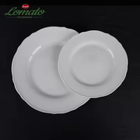 Plats et assiettes en céramique pour restaurant, imprimés sur mesure, bon marché, en vrac, ronds, carrés et blancs
