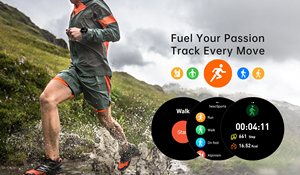 Montre connectée Android AMOLED haut de gamme DM82 4G multifonctionnelle avec caméra rotative, moniteur de fréquence cardiaque, SpO2, GPS, étanche et fonction d'appel. - Product Image 4