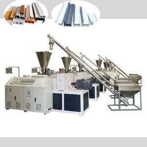 Gỗ tự động nhựa sàn cửa hồ sơ dây chuyền sản xuất PVC WPC Ốp bảng điều chỉnh máy làm - Product Image 1