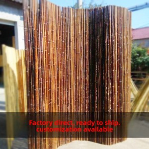 Recinzione in Bambù per Cortile, Divisorio da Giardino, Ringhiera Decorativa, <span class=keywords><strong>Balcone</strong></span> Esterno, Padiglione in Bambù Carbonizzato Stile Giapponese e Americano - Product Image 4