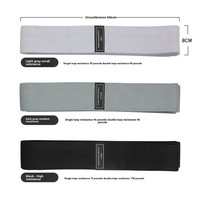 Banda de Resistencia Extendida de Polialgodón de 76 Pulgadas para Correr y Hacer Ejercicio - Diseño Elástico de Punto con Resistencia Ligera/Media/Alta