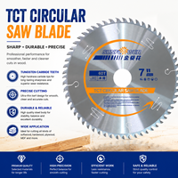 Lame de scie circulaire TCT à pointe en carbure de tungstène pour la coupe du bois, du bois dur et du bois tendre, lame de scie de qualité supérieure