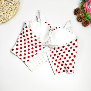 Novance Top Seller 2023 spalle esposte abbigliamento da ballo di scena con stampa a pois Sexy ragazze di 15 anni in biancheria intima - Product Image 4