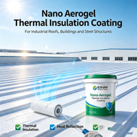 Peinture d'isolation thermique Nano Aerogel, résistante aux hautes températures, revêtement de barrière thermique pour équipement de pipeline, réservoir de stockage