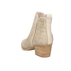 Bottines Western pour femmes Carmela, beige, talon de 6 cm, mi-mollet, pointures 37, 38, 39, 40 - Product Image 4