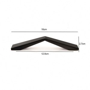 WEKIS Modern Matte <b>Black</b> Zinc Kitchen Cabinet <b>Door</b> Long Handle Pulls for Dresser and Bedroom Cabinets - Product Image 2