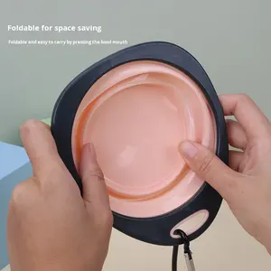 Ciotola Pieghevole Elegante e Arrotondata per Animali Domestici, Portatile per Viaggi all'Aperto, per Cani e Gatti, Ecologica, Impermeabile, in TPR Solido, Universale - Product Image 4