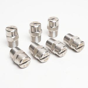 Industrielle Flachs pay Wasser V Spray Edelstahl Jet Sprüh düsen Anti Clog 1/4 "HVV 65/95/110 Grad Flach lüfter düse - Product Image 3