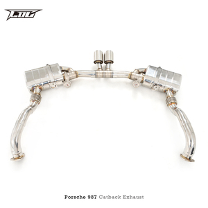 Escape Catback COC para Porsche <span class=keywords><strong>Cayman</strong></span> <span class=keywords><strong>987</strong></span> <span class=keywords><strong>2.7</strong></span> 2.9 3.4 2005-2013, Acero Inoxidable Personalizado, Tubo de Escape de Alto Rendimiento con Silenciador - Product Image 5
