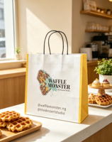 Sacs en papier kraft brun biodégradables personnalisés avec votre logo pour les boutiques de vêtements, les cadeaux, les achats, les restaurants et l'emballage à emporter