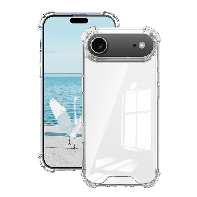 Transparent Luxury Sports Design for Airbag Shockproof Hard Case for iPhone 17 Pro Max Perfectly Protect Your Phone