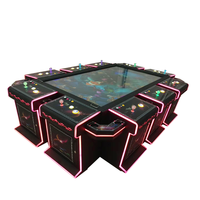 Machine de jeu d'arcade de pêche et de tir, 10 joueurs, table de jeu de pêche de 86 pouces avec option de lecteur de billets et d'imprimante