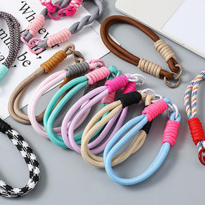 2025 Hot Trendy Hand-Woven Strong Durable Wrist Rope Short Mobile <b>Phone</b> <b>Chain</b> Lanyard Contrast Color Mobile <b>Phone</b> Case Pendant - Product Image 3