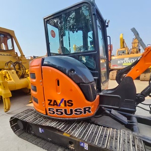 รถขุดไฮดรอลิกแบบตีนตะขาบมือสอง Hitachi Zaxis 55USR จากญี่ปุ่น ขนาด 5.5 ตัน มินิ PLC เกียร์ เครื่องยนต์ เกียร์บ็อกซ์ มอเตอร์ ปั๊มไฮดรอลิก - Product Image 2