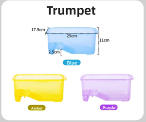 Petit aquarium rectangulaire <span class=keywords><strong>pour</strong></span> tortues, grande plateforme de basking, <span class=keywords><strong>terrarium</strong></span> aquatique, boîte d'élevage vivant - Product Image 2