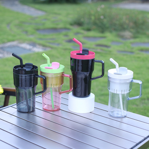 وصل حديثًا كوب قهوة بسعة كبيرة 20 أونصة/40 أونصة مع مقبض مع مصفاة ماصة لمشروب الشاي والقهوة - Product Image 2