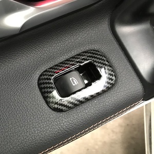 Cardimanson Button Trim Kits Carbon Fiber Texture For Mercedes-Benz A-Class CLA-Class W177 C118 <b>Window</b> Control <b>Panel</b> - Product Image 5