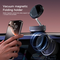 Support magnétique pour téléphone de voiture à rotation à 360 degrés, durable, conception flexible à ventouse puissante, installation facile, ajustement universel, fabriqué pour le bureau