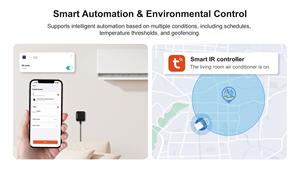 Tuya Smart Home Zigbee 3.0 Dual-Band Smart Hub IR-Fernbedienung Temperatur- und Feuchtigkeitssensor Tuya SmartLife App-Steuerung USB - Product Image 5