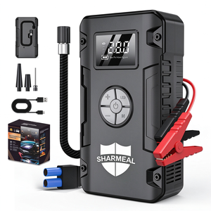 SHARMEAL OEM&ODM Démarreur de <span class=keywords><strong>Voiture</strong></span> Portable 4-en-1 avec <span class=keywords><strong>Batterie</strong></span> Externe 12V et Compresseur d'Air pour Gonflage des Pneus - Product Image 1