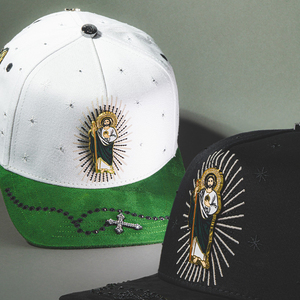 En stock, logo brodé 3D, casquettes 5 panneaux en daim, casquette Big <span class=keywords><strong>Boss</strong></span>, visière incurvée, casquette de baseball, casquette à barbe, ensemble complet en gros - Product Image 1
