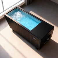 Nuevo Diseño 2025: Enfriador de Bañera Automático de Lujo para Exteriores con Filtro, Bomba de Motor y Control Inteligente WiFi, 500L, para 2 Personas, de Doble Uso