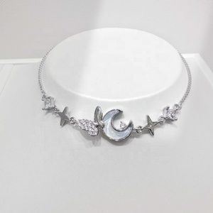 factory price plata 925 sterling Silver shell stone <b>bracelet</b> fashion jewelry <b>gemstone</b> 18k gold butterfly cross charm <b>bracelets</b> - Product Image 2