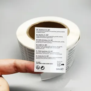 Food Cosmetics Medicine Health Products Waterproof Labels Customized Product Details Ingredient List Sticker Printing