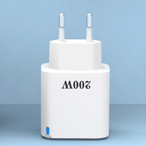 <span class=keywords><strong>Chargeur</strong></span> mural USB-C à charge rapide 200W <span class=keywords><strong>avec</strong></span> prise EU/US/UK, 2 ports USB-C, QC3.0, adaptateur de <span class=keywords><strong>chargeur</strong></span> USB Type C PD 200W - Product Image 4