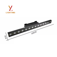 14 pièces Projecteur LED matriciel 3-en-1 DMX RDM sans scintillement avec gradation PWM 10KHz, faisceau, wash et stroboscope pour scène
